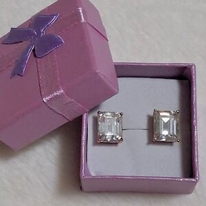 Rose Gold Over 925SS 8CTW Pushback Earrings